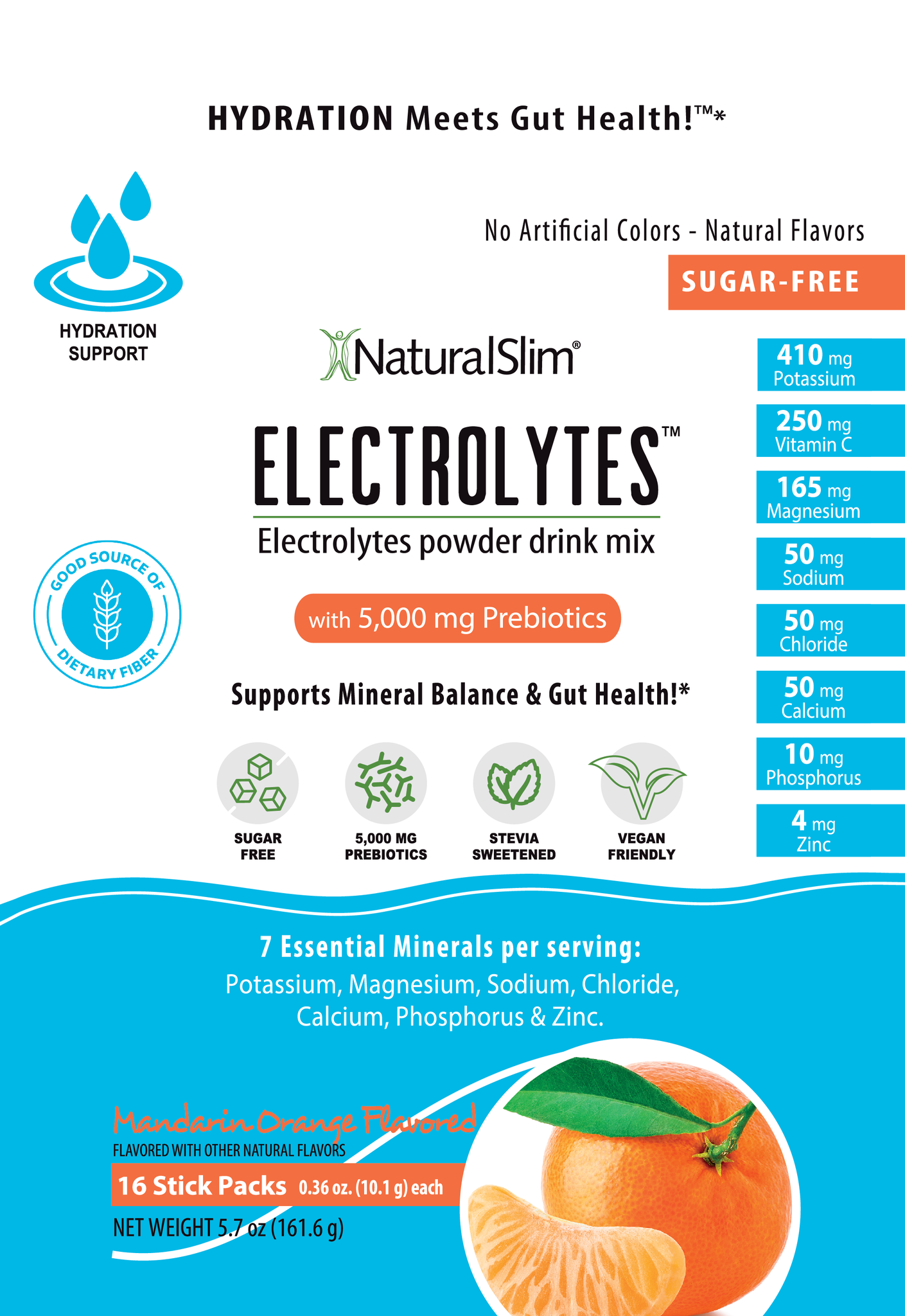 NaturalSlim Electrolytes Mandarin Orange - alternate view
