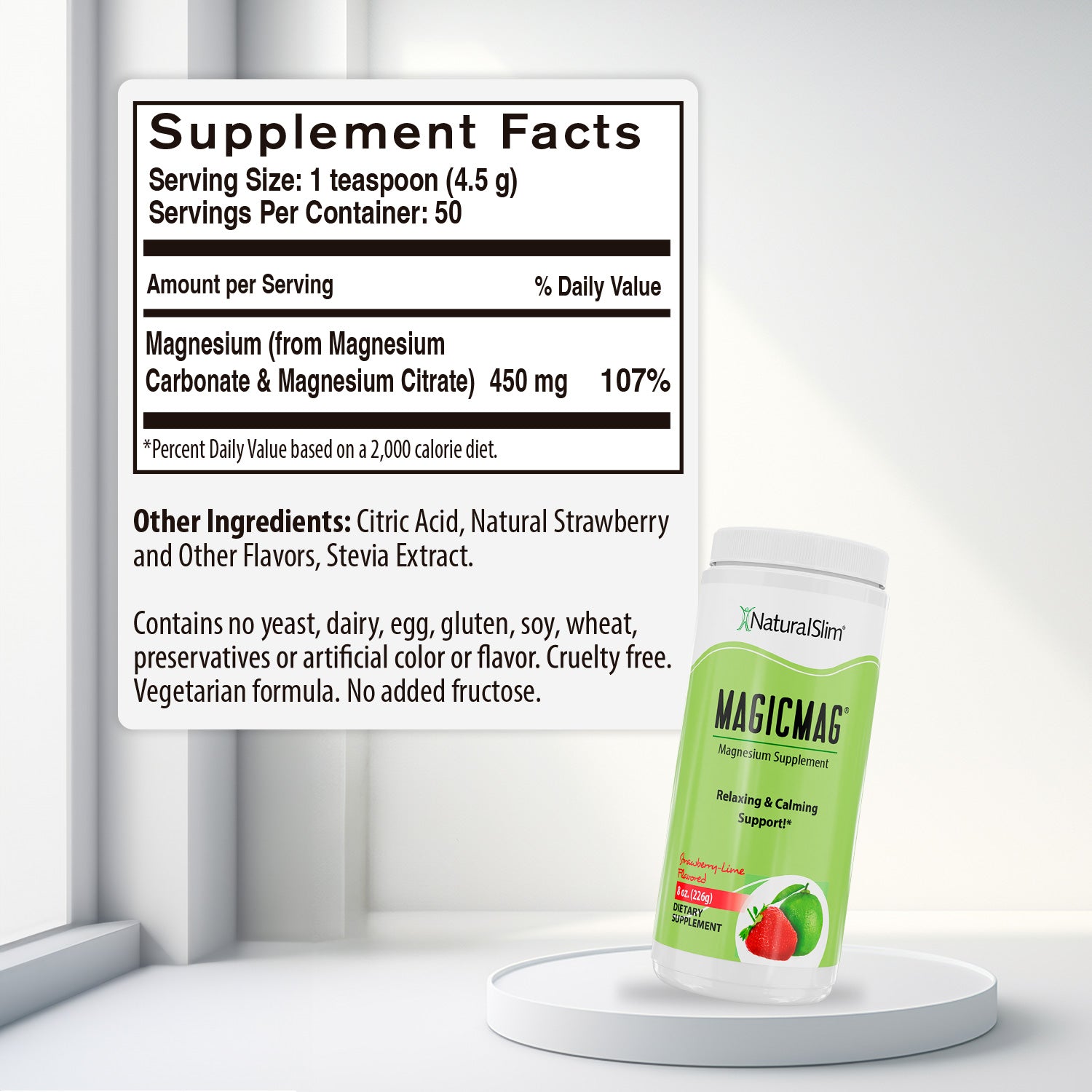 Dúo Dinámico (MagicMag & Kadsorb) - supplement facts label