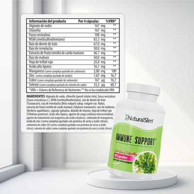 Immune Support información nutricional