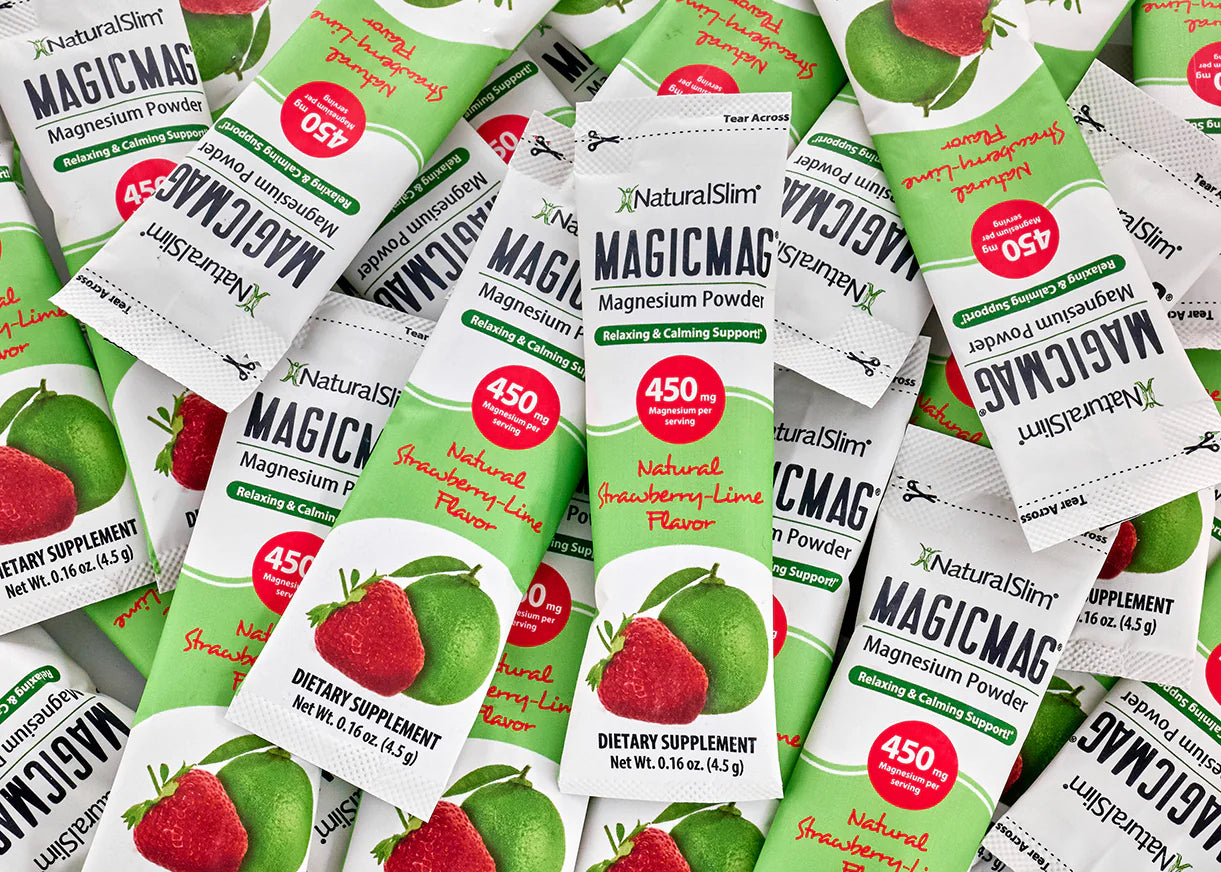 MAGICMAG® Stick Packs | Travel | Strawberry-Lime | Magnesium Citrate Supplement